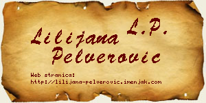 Lilijana Pelverović vizit kartica